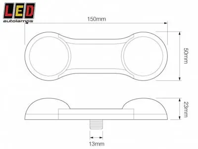 LED Lampy Tylne Dogbone 12V - Zestaw 2 sztuki do Przyczep i Naczep - Zdjęcie 2