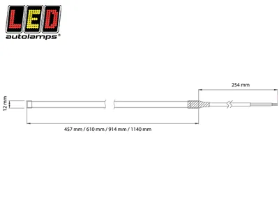 Listwa LED 1140mm 12V 800lm - elastyczna taśma LED do tuningu z 69 diodami - Zdjęcie 3