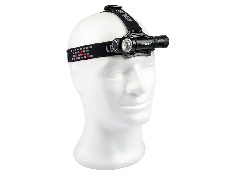 LEDWISE Czołówka Akumulatorowa 600lm XPG3 LED Ładowanie USB - Zdjęcie 4