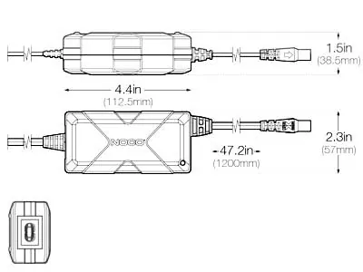 NOCO Genius Boost Adapter Zasilający 14V 4A 56W - Szybkie Ładowanie Boosterów - Zdjęcie 2