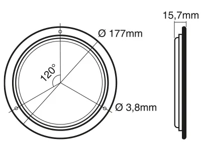 Autoline Lampa LED Wewnętrzna 39 LED 1308lm 12-24V 177mm Biała Ultra Slim - Zdjęcie 3