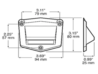 Lampa LED oświetlenia stopnia i wnętrza 126lm 9-32V IP69K z mocowaniem - Zdjęcie 2
