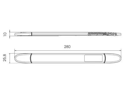 TALMU Lampa Stop LED 24V 280mm 10xLED - Czerwona Soczewka - Zdjęcie 2