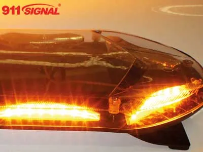 Panel ostrzegawczy LED 760mm bursztynowy 94W 10-30V z 34 trybami błysku - Zdjęcie 2