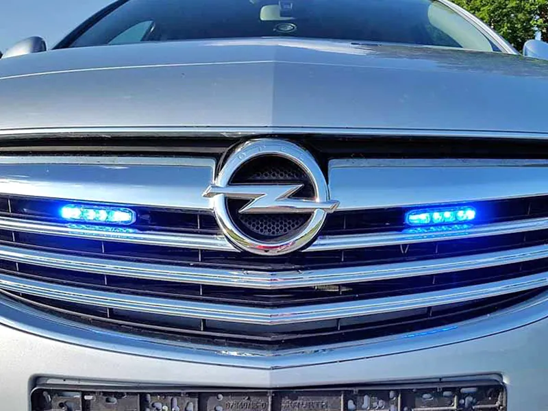 Lampka sygnalizacyjna LED 40-X6SI niebieska 12-24V z homologacją ECE R65 - Zdjęcie 4