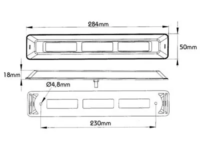 PROPLAST Obudowa Montażowa Chrom do PRO-CAN XL 284mm - Zdjęcie 2