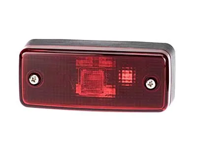 TALMU Lampa obrysowa boczna czerwona z odblaskiem 116mm - BA9s 45mm - Dalekosiezne.pl