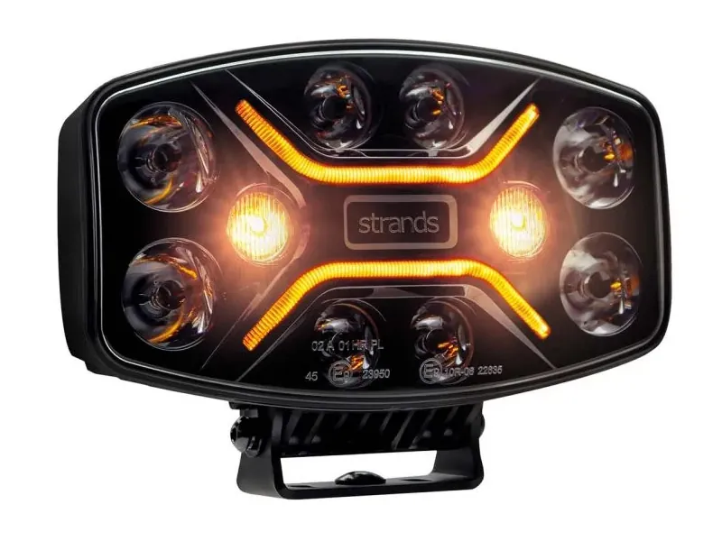 STRANDS Dark Knight Insane - Okrągła Lampa LED 12000lm 9-36V z Funkcją Ostrzegawczą - Zdjęcie 2