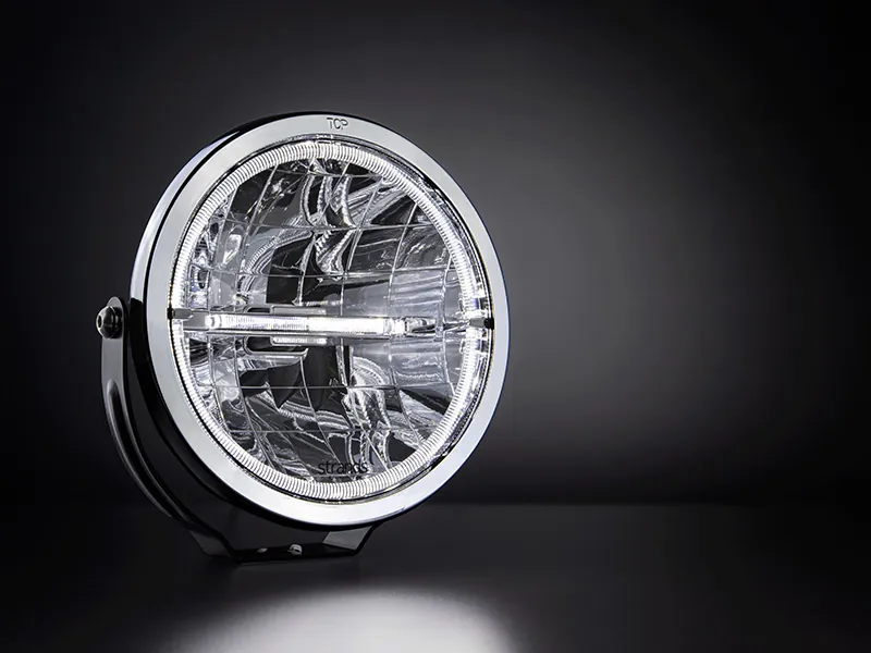 STRANDS Ambassador 9" Okrągła Lampa LED Drogowa 5535lm 10-32V z Podwójnym Światłem Pozycyjnym - Zdjęcie 4