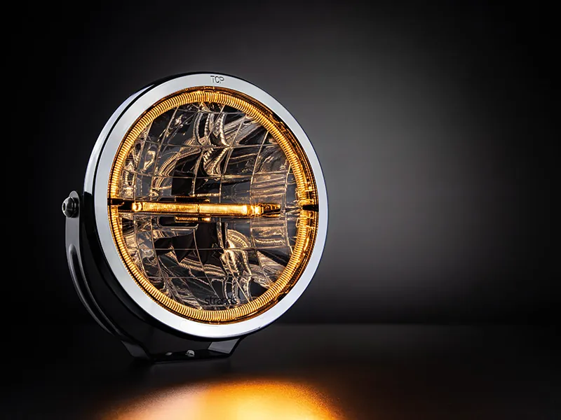 STRANDS Ambassador 9" Okrągła Lampa LED Drogowa 5535lm 10-32V z Podwójnym Światłem Pozycyjnym - Zdjęcie 5