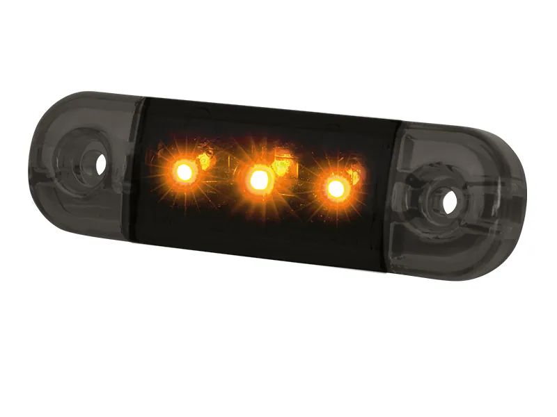 STRANDS Dark Knight Slim - Lampa Obrysowa 3 LED 12-24V Boczna Pomarańczowa - Zdjęcie 2