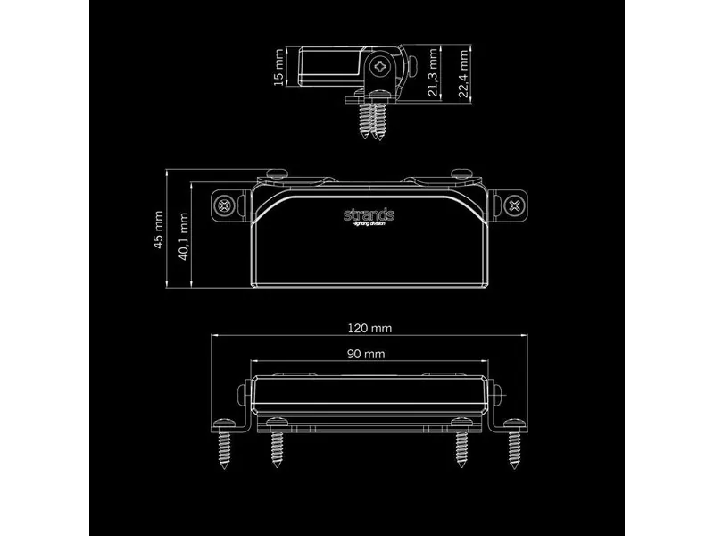 STRANDS UNITY ULTRA FLAT DUO - Lampa cofania i ostrzegawcza LED 1100lm 10-32V - Zdjęcie 7