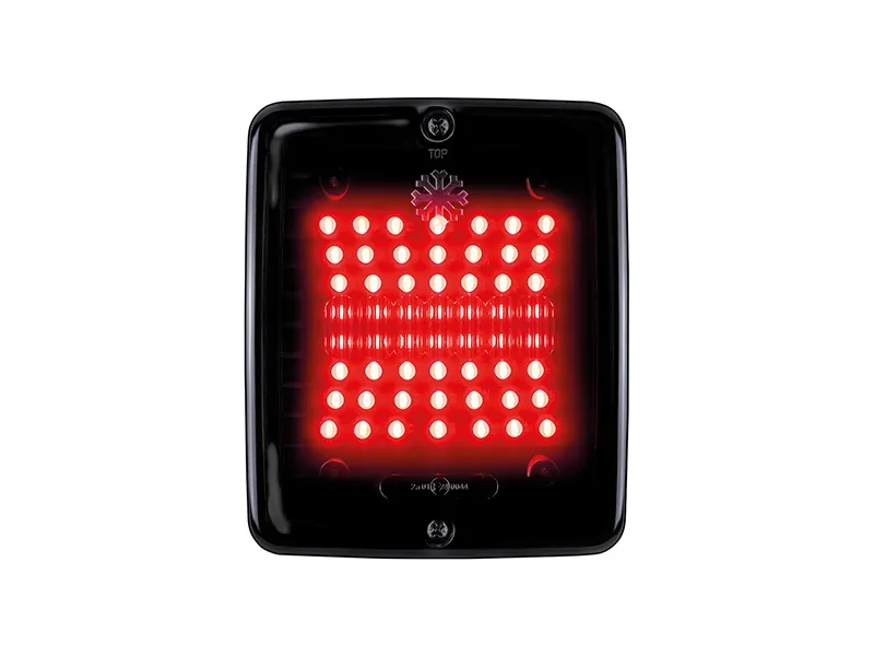 STRANDS DARK KNIGHT IZE Czerwona Lampa Przeciwmgielna LED Kwadratowa 24V IP66 - Zdjęcie 2