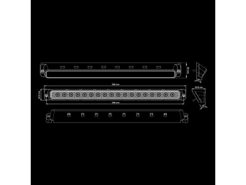 STRANDS NUUK E-LINE SCENE LIGHT - Regulowana Lampa Robocza 9200lm 10-36V - Zdjęcie 10
