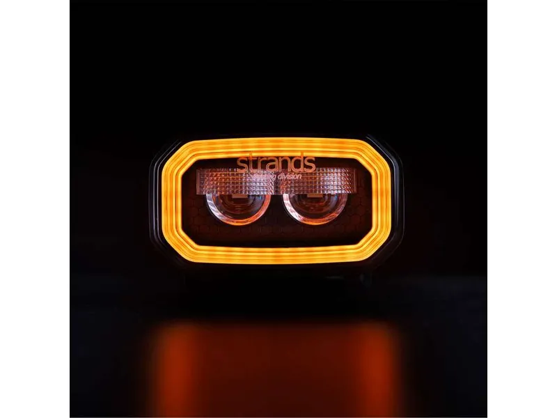 STRANDS FOR9T Lampa Robocza NO-GLARE 3600lm 10-48V z Pozycją Czerwono-Bursztynową - Zdjęcie 7