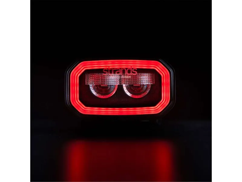 STRANDS FOR9T Lampa Robocza NO-GLARE 3600lm 10-48V z Pozycją Czerwono-Bursztynową - Zdjęcie 8