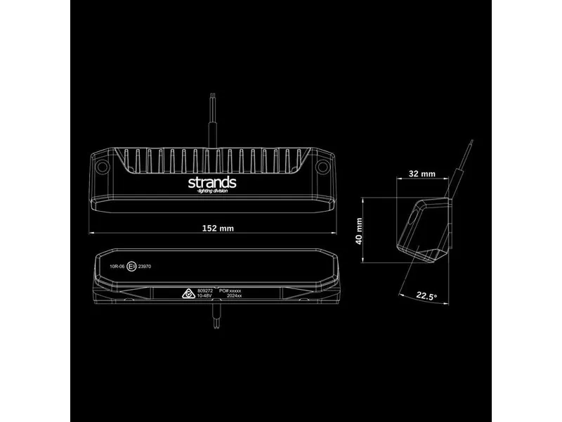 STRANDS FIREFLY SCENE LIGHT 2000lm 10-48V - Lampa Doświetlająca LED IP69K - Zdjęcie 5