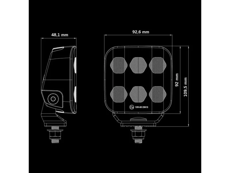 STRANDS UNITY EDGE - Lampa LED 3940lm 10-36V 92mm IP68/69K ECE R10 - Zdjęcie 5