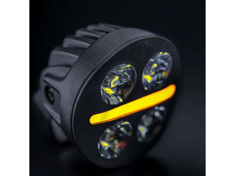 STRANDS NUUK D-LINE MC - Lampa Drogowa LED 2540lm 10-32V z Białym i Żółtym Światłem Pozycyjnym - Zdjęcie 4