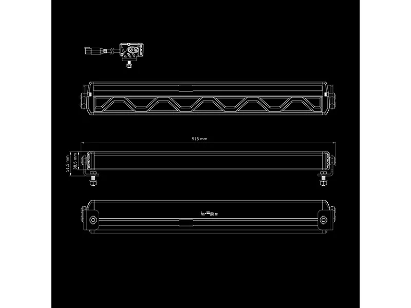 STRANDS FIREFLY LED BAR 20" 10670lm 10-48V - Listwa LED z homologacją ECE - Zdjęcie 7