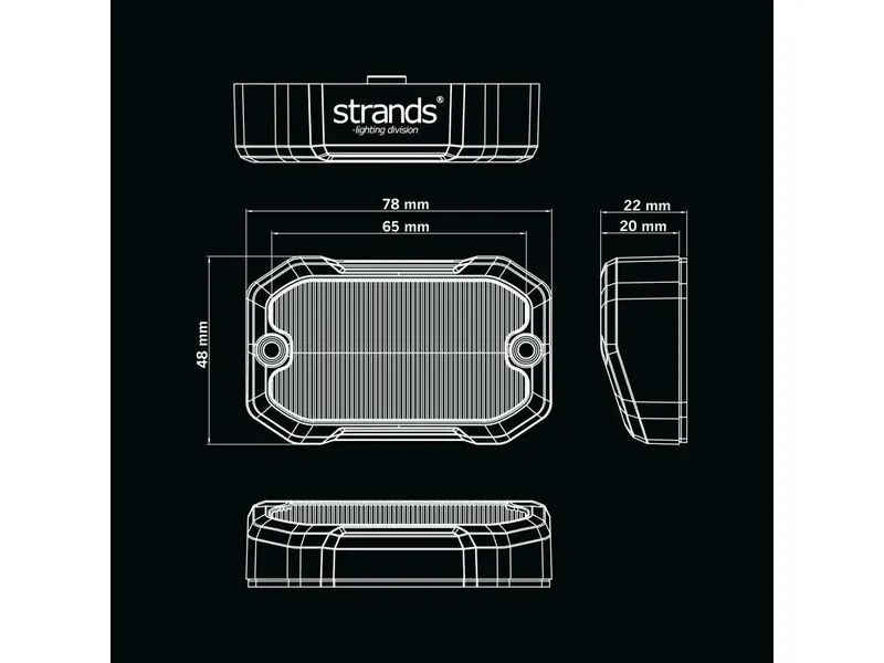 STRANDS UNITY SCENE LIGHT 880lm 10-32V - Lampa Oświetleniowa LED Cofania i Ostrzegawcza - Zdjęcie 8