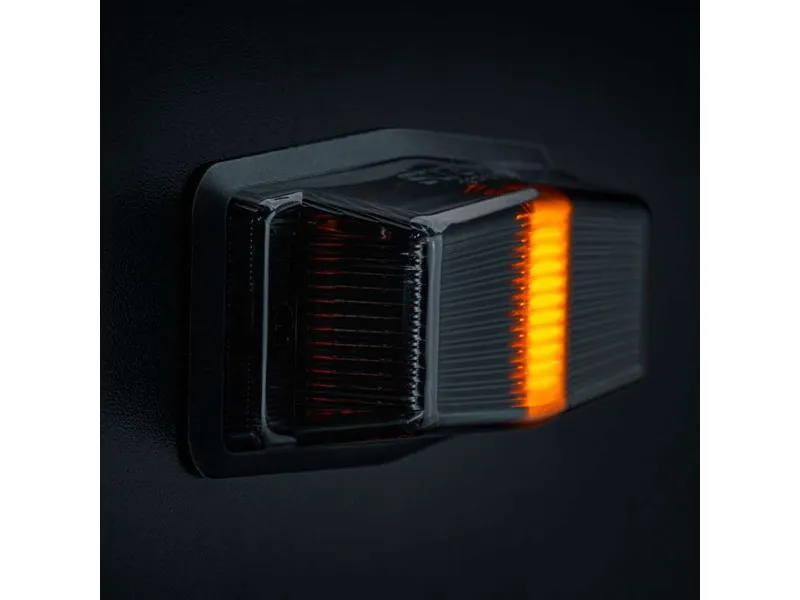 STRANDS IZE LED BLACK BULLET - Lampa Pozycyjna Biała/Pomarańczowa 10-32V IP69K - Zdjęcie 4